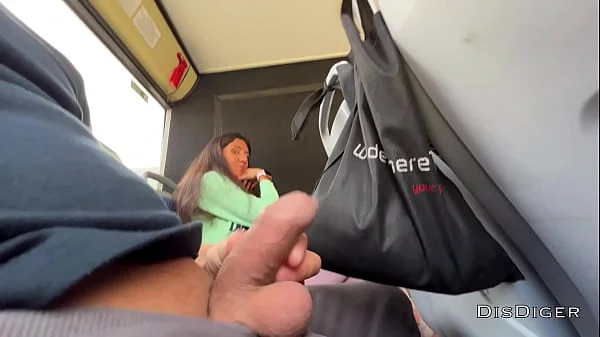 A stranger girl jerked off and sucked my dick in a public bus full of people