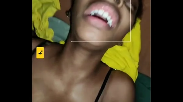 Ebony teen screaming from 12inch